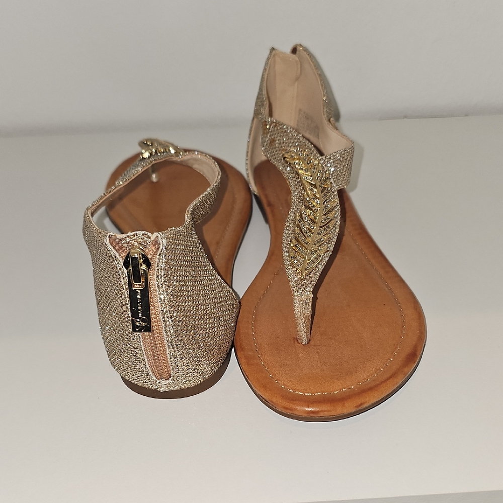 Jessica Simpson Gold Sandals
